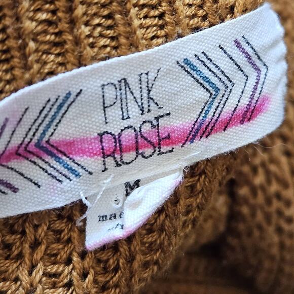 Brown V Neck Sweater Size Medium - Picture 3 of 5